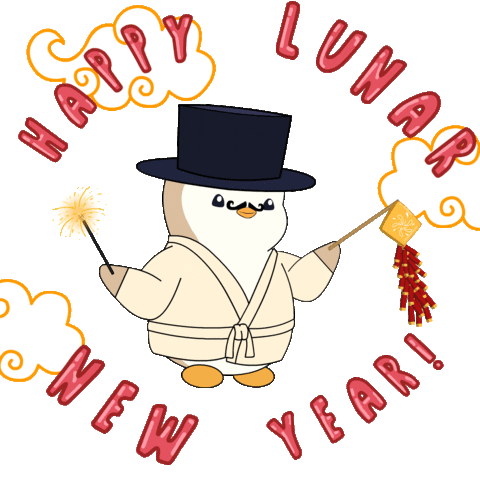 Happy Chinese New Year Sticker by Pudgy Penguins