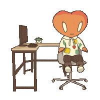 Bored At Work Sticker by LT3 Creations