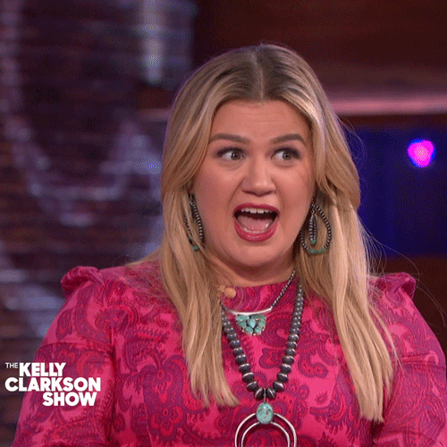 KellyClarksonShow giphyupload wow what omg GIF