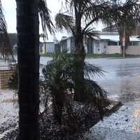 Cold Front Brings Hail Storm to Adelaide Suburbs