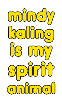 quote mindy Sticker by mindykaling