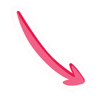 Pink Arrow Sticker by labrandr