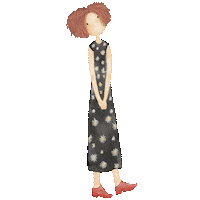 Girl Illustration Sticker