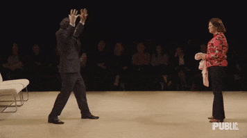 yelling the royal court theatre GIF by The Public Theater