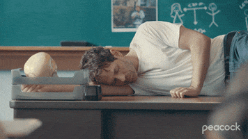 Tired School GIF by PeacockTV