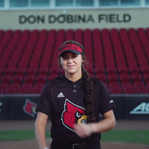 University Of Louisville Softball GIF by Louisville Cardinals
