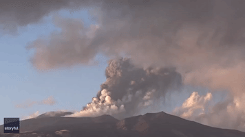 Italy's Mount Etna Spews Ash and Lava