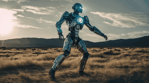 Robot Walking GIF