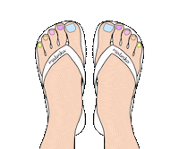 Nailpolish Pedicure Sticker by malinka