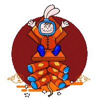 Rabbit Now Watching Sticker by Telekom Malaysia