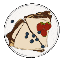 Crepe Candlemas Sticker by El Mercado Bangkok