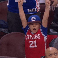 Happy Basketball GIF by Philadelphia 76ers