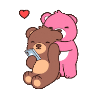 I Love Ya Teddy Bear Sticker by BEARISH