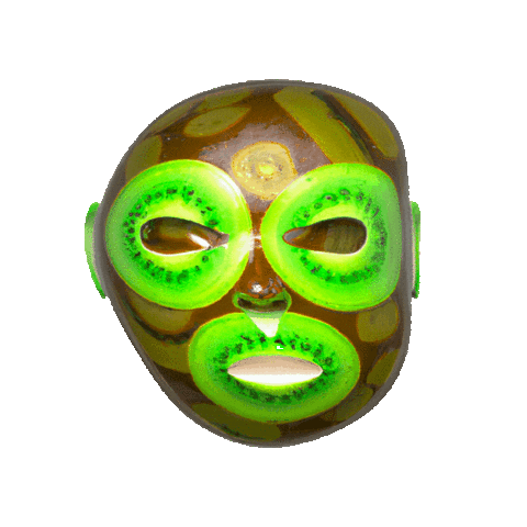 Face Mask Sticker by Anne Horel