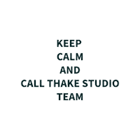 Keep Calm Sticker by Thake Studio