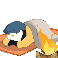 Tired Good Night Sticker by Pudgy Penguins