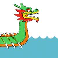 Boat Row Sticker by Singapore Chinese Cultural Centre