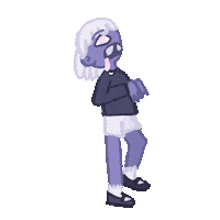 aliyahmb purple walk zombie finley Sticker