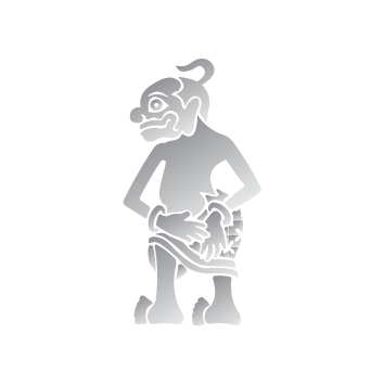 WarungMJS mjs wayang semar bagong Sticker