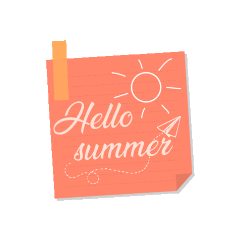 Summer Hello Sticker