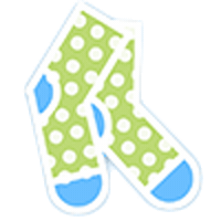 Sticker by Socks in Stock