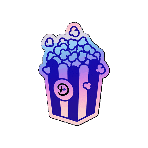 Holo Popcorn Sticker by Displate
