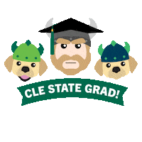 Graduation Csu Sticker by Cleveland State University