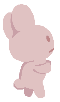 Bunny Nod Sticker by gallerymichikusa