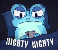 Good Night Frog GIF by Croakey
