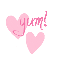 Donuts Pink Hearts Sticker by La Donuteria Official