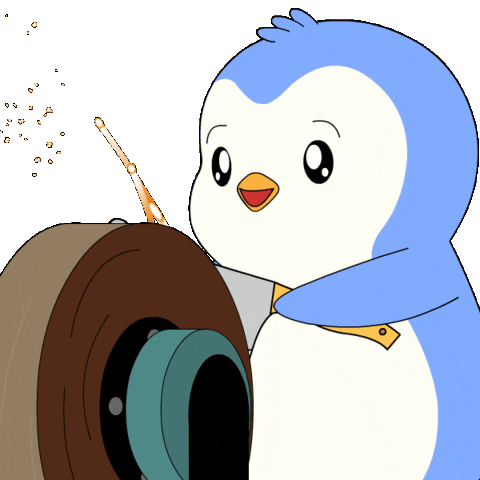 Working Work Work Work Sticker by Pudgy Penguins