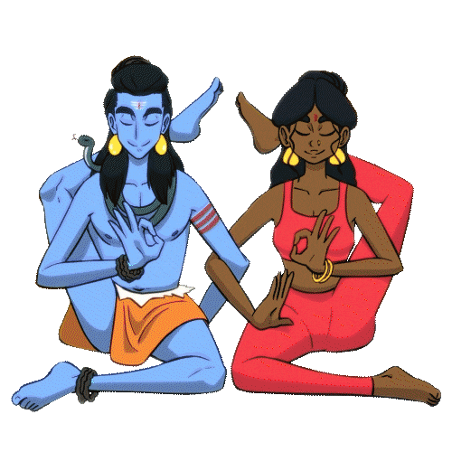 India Yoga Sticker by Destripando la Historia