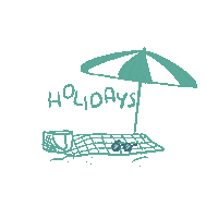 rezinwood summer beach sun time Sticker