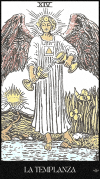 Tarot Card Temperance GIF by Luna y el Tarot