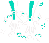 Hair Wash Sticker by Teste in Fantasia