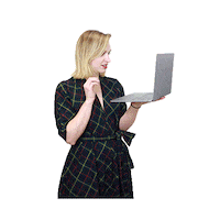 working hard katherine knight Sticker by Jessica Michault