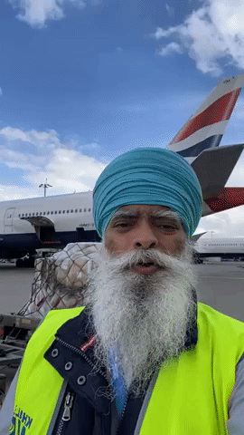 Medical Supplies Bound for India Loaded at Heathrow Airport