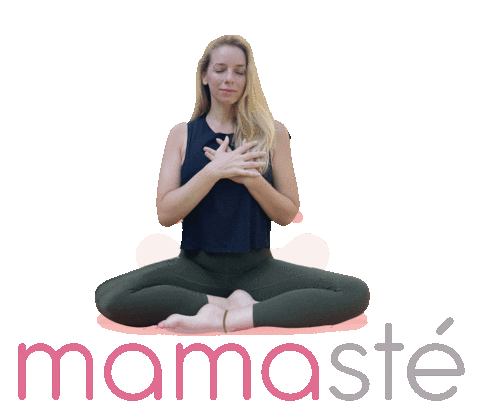 Yoga Mamaste Sticker by Mamasté by Vasia