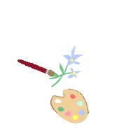 Art Flowers Sticker by weekendsundries