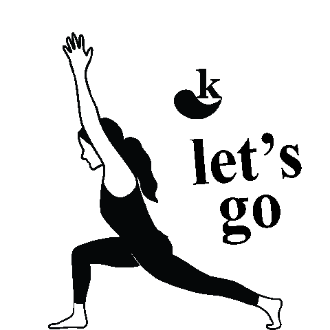 Lets Go Sticker by karma yoga yoga kelab