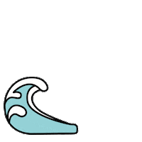 grlshred wave surf grlshred Sticker