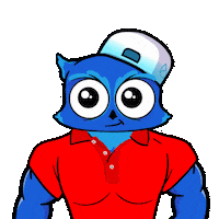 Crypto Muscle Sticker by BigBrains