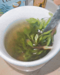Stirring Mint Tea GIF