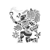 Aztec Warrior Cannabis Sticker by Mary y Juana® Beverages Co.