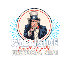 4Th Of July J Sticker by Gerhards