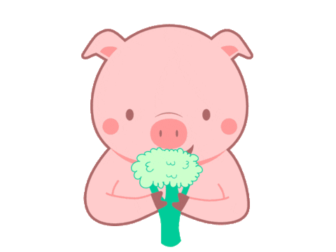 Vegan Pig Sticker