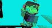 Miruaico meme rainbow wolf blockman go GIF