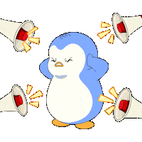 Go Away Shut Up Sticker by Pudgy Penguins