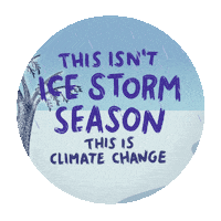 Climate Change Snow Sticker by INTO ACTION