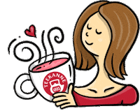 hot tea Sticker by Teekanne